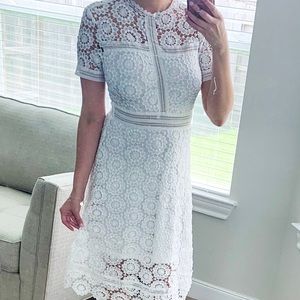 White floral dress